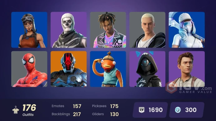 PC/XBOX | 176 TOP SKINS | Blizzard Bomber | Sultura | Joltara | Billy | The Weeknd Combat | Nathan Drake | Juice WRLD / FULL ACCES