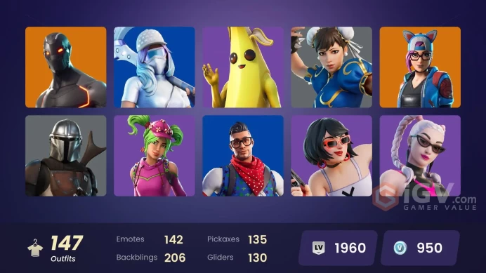 PC/XBOX | 148 TOP SKINS | Fixer | Blizzard Bomber | Darth Vader | Cloud Striker | Leviathan | Raptor | FULL ACCES