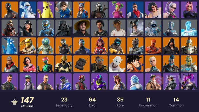 PC/XBOX | 148 TOP SKINS | Fixer | Blizzard Bomber | Darth Vader | Cloud Striker | Leviathan | Raptor | FULL ACCES