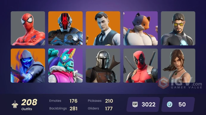 [ALL PLATFORMS]-205 Skin-  Cole OG - Son Goku -Hana-Lara Croft-Champion Kyra-Champion Siren-FULL ACCESS-