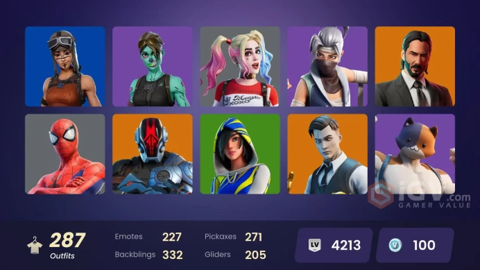 For All Platforms ◈ 200 Skins Guaranteed ◈ Level 4000+ ◈ Harley Quinn ◈ Full Access ◈ Instant Delivery ◈ 24/7 Support