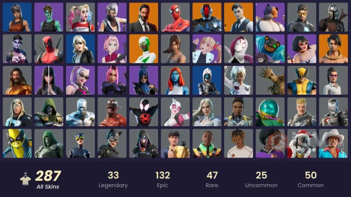 For All Platforms ◈ 200 Skins Guaranteed ◈ Level 4000+ ◈ Harley Quinn ◈ Full Access ◈ Instant Delivery ◈ 24/7 Support