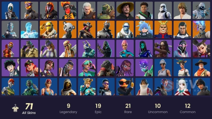[ALL PLATFORMS]-71 Skin-Huntmaster Saber-MrBeast-Mogul Master (CHN)-Party Diva-Michonne-Mariana-Sleuth-FULL ACCESS-