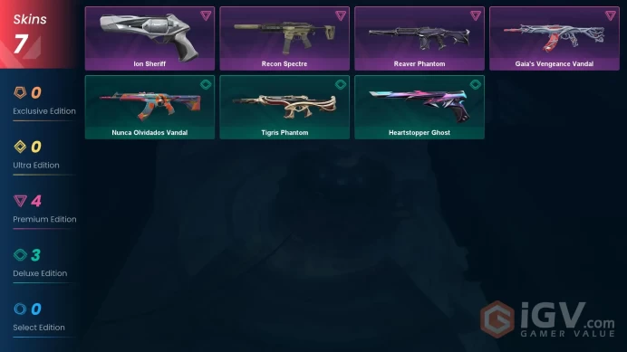 [EU] - SKINS 7 - Gaia's Vengeance Vandal - Reaver Phantom - Ion Sheriff - FULL ACCESS - INSTANT DELIVERY