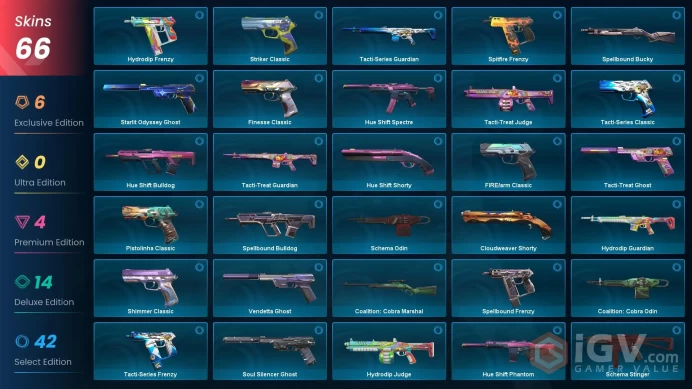 [EU] - SKINS 66 - KNIFE 3 - ChronoVoid Phantom - Solarex Relic - Mystbloom Operator - FULL ACCESS - INSTANT DELIVERY