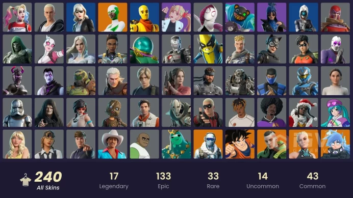 [ALL PLATFORMS]-236 Skin-258 Skin-Harley Quinn-Jin-Clix-Mogul Master (CHN)-Catwoman Zero-FULL ACCESS-