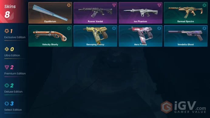 [EU\TURKEY] - SKINS 8 - KNIFE 1 - Equilibrium - Ion Phantom - Reaver Vandal - FULL ACCESS - INSTANT DELIVERY