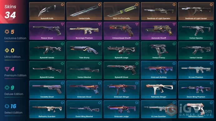 [EU\TURKEY] - SKINS 34 - KNIFE 3 - RGX 11z Pro Firefly - Byteshift Knife - Aemondir Sheriff - FULL ACCESS - INSTANT DELIVERY