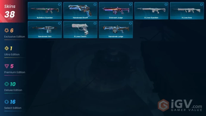 [EU] - SKINS 38 - KNIFE 4 - Elderflame Vandal - Singularity Butterfly Knife - Glitchpop Vandal - FULL ACCESS - INSTANT DELIVERY