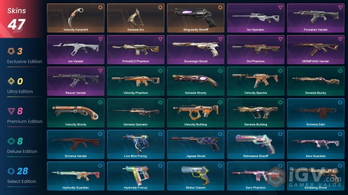 [EU\TURKEY] - SKINS 47 - KNIFE 2 - Singularity Sheriff - Velocity Karambit - Genesis Arc - FULL ACCESS - INSTANT DELIVERY