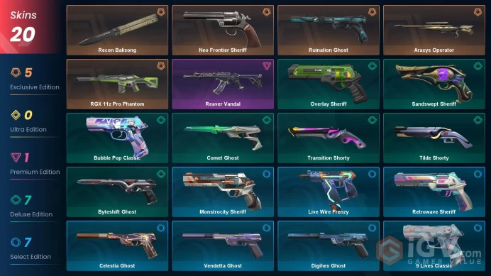 [EU\TURKEY] - SKINS 20 - KNIFE 1 - Ruination Ghost - Recon Balisong - Neo Frontier Sheriff - FULL ACCESS - INSTANT DELIVERY