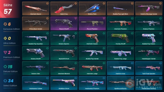 [EU] - SKINS 57 - KNIFE 4 - Solarex Relic - Gaia's Fury - Interhelm Sword - Dolmir's Revenge Vandal - FULL ACCESS - INSTANT DELIVERY