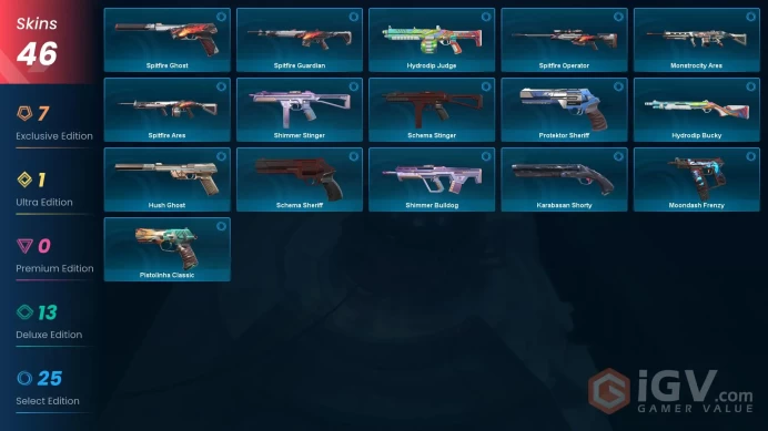 [EU\TURKEY] - SKINS 46 - KNIFE 4 - VALORANT GO! Vol. 1 Knife - RGX 11z Pro Karambit - RGX 11z Pro Vandal - FULL ACCESS - INSTANT DELIVERY