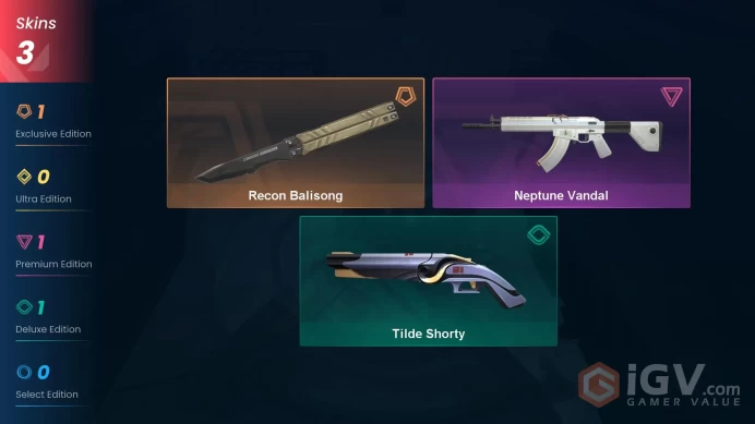 [EU\TURKEY] - SKINS 3 - KNIFE 1 - Recon Balisong - Neptune Vandal - FULL ACCESS - INSTANT DELIVERY