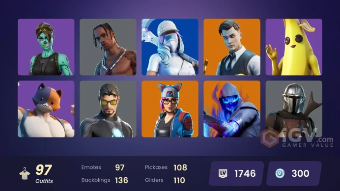 [ALL PLATFORMS]-97 Skin-Travis Scott- OG STW-Rogue Agent-Prodigy-Midas-Deadpool-Tony Stark-Ghoul Trooper-Recon Expert-Hot Marat-FULL ACCESS-