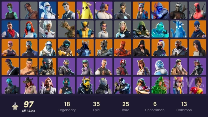 [ALL PLATFORMS]-97 Skin-Travis Scott- OG STW-Rogue Agent-Prodigy-Midas-Deadpool-Tony Stark-Ghoul Trooper-Recon Expert-Hot Marat-FULL ACCESS-