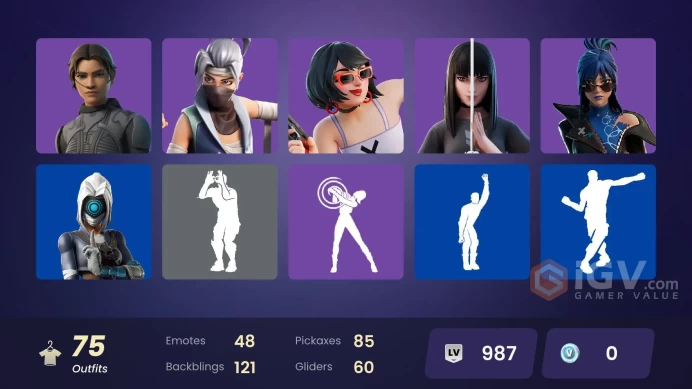 PC/Xbox/Nintendo 72 skins | Chani | Polarity | Valeria | Peter Griffin | Ronin | Snap | The Cube Queen | Torin | Dark Jonesy | Dark Red Knight