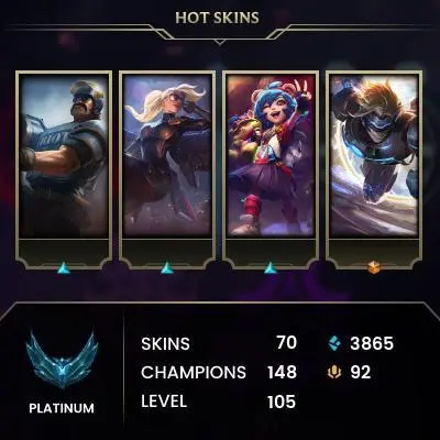 EUW / S15 PLATINUM III / 148 CHAMPS / 70 SKINS / 19W/25L / 40%+WR / HONOR 4 / CHANGEABLE EMAIL / 5 MIN. 24/7 DELIVERY #L1/96325AR3