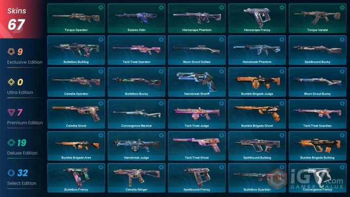 EU [ 67 TOP SKINS + 4 KNIFE ] Bubble Pop Light Stick + Kuronami Vandal + Prelude Chaos Vandal + Araxys Vandal + Prime//2.0 Phantom / full acces