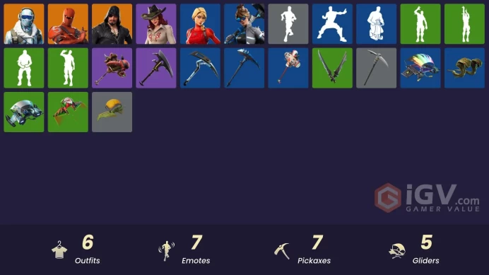 [PSN/XBOX/PC] 6 skins | Hybrid | Frostbite | Blackheart | Sidewinder | Wavebreaker | Laguna | Mutiny | Freezing Point | Back Board | 100 VB