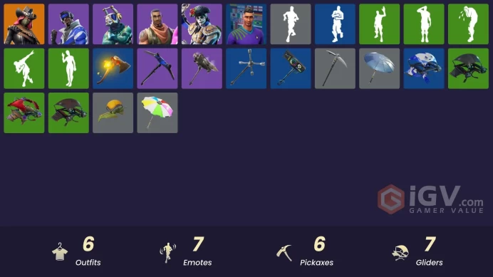 [PSN/XBOX/PC] 6 skins | Dante | Calamity | Blue Striker | DJ Yonder | Giddy-up | Midfield Maestro | Rust Bucket | Lil' Kev | Uplink | 700 VB