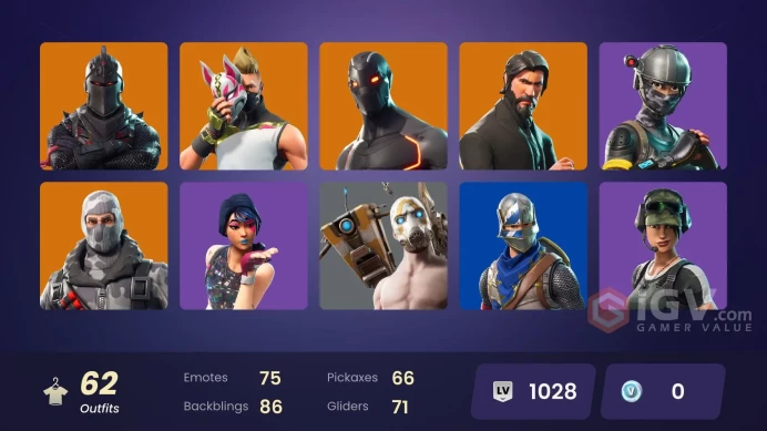 PC/Nintendo 60 skins | Black Knight | Psycho Bandit | Sparkle Specialist | The Reaper | Blue Squire | Royale Knight | Elite Agent | Take The L