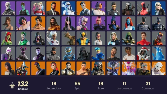 [PSN/XBOX/PC] 132 skins | Gold Midas | Gold Meowscles | Gold Brutus | Valeria | Midas Rex | Predator | The Cube Queen | Raz | Malik | 1150 VB