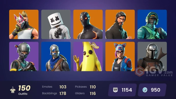 FA - [PSN/XBOX/SWITCH/PC] 151 skins | OG STW | The Reaper | Blue Squire | Royale Knight | Elite Agent | Master Chief (Matte Black) | Rogue Agent