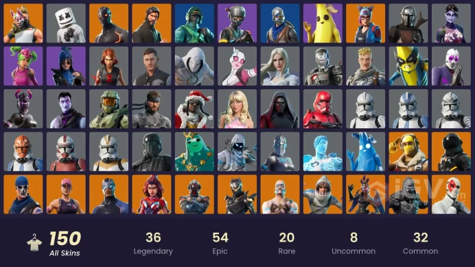 FA - [PSN/XBOX/SWITCH/PC] 151 skins | OG STW | The Reaper | Blue Squire | Royale Knight | Elite Agent | Master Chief (Matte Black) | Rogue Agent