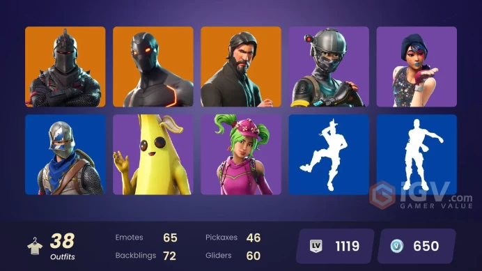 FA - [XBOX/SWITCH/PC] 38 skins | Black Knight | Sparkle Specialist | The Reaper | Blue Squire | Royale Knight | Elite Agent | Rogue Agent 