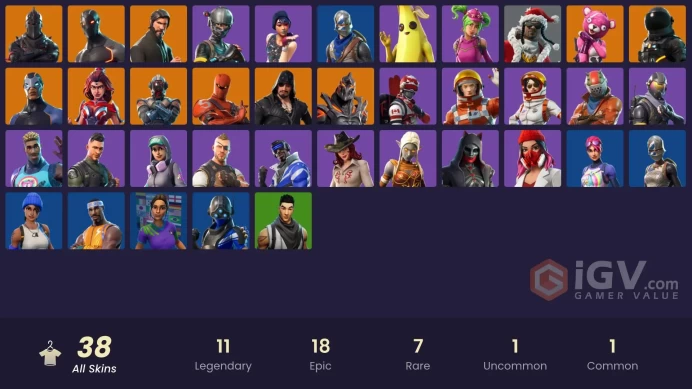 FA - [XBOX/SWITCH/PC] 38 skins | Black Knight | Sparkle Specialist | The Reaper | Blue Squire | Royale Knight | Elite Agent | Rogue Agent 
