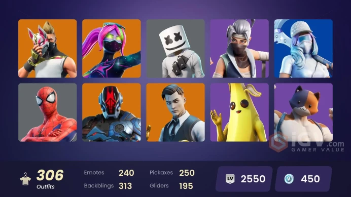 [ALL PLATFORMS]-301 Skin-Leviathan Axe-Wild Card-Marshmello-Chun-Li-Black Widow OG-FULL ACCESS-
