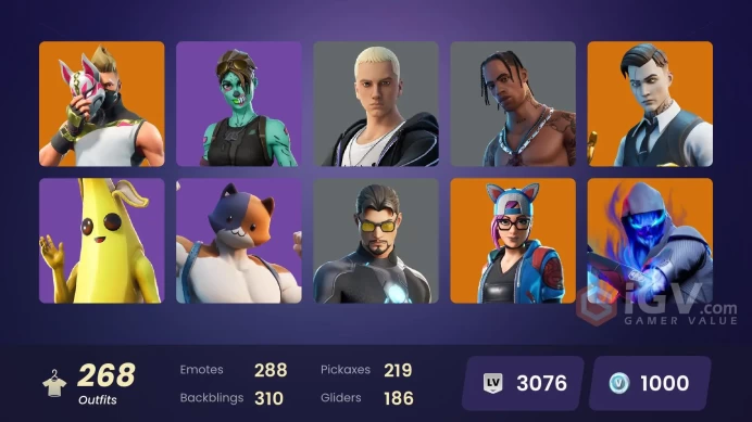 [ALL PLATFORMS]-268 Skin-Travis Scott-Merry Mint Axe-Leviathan Axe-Royale Bomber-Raise The Cup-Astra-Demogorgon-FULL ACCESS-LIFE TIME WARRANTY