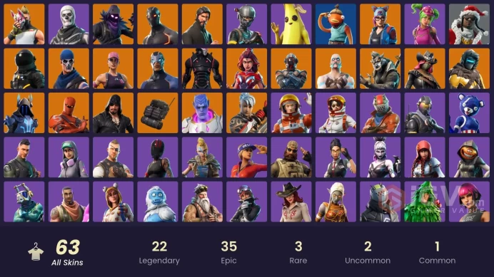 [XBOX/NINTENDO/PSN/PC]62 skins | The Reaper | Elite Agent | WORLD CUP | Omega (stage 5) | Rogue Agent | Zenith | Ragnarok | Lynx MM 68