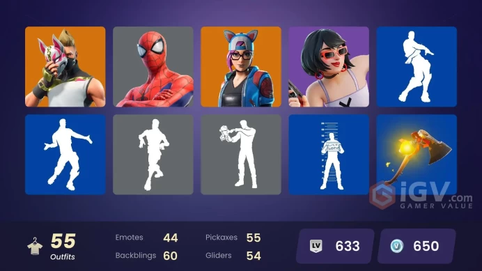 [XBOX/NINTENDO/PSN/PC]55 skins | Zenith | Lynx | Carbide | Calamity | Blackheart | Hybrid | The Imagined | A.I.M. | Ronin | Snap MM 70