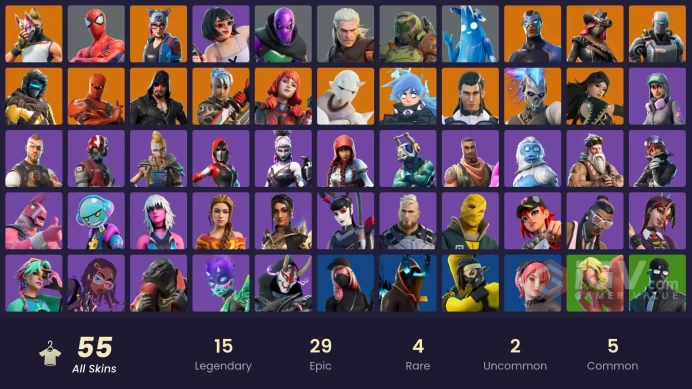 [XBOX/NINTENDO/PSN/PC]55 skins | Zenith | Lynx | Carbide | Calamity | Blackheart | Hybrid | The Imagined | A.I.M. | Ronin | Snap MM 70