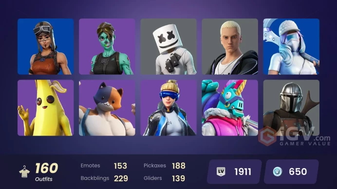 [NINTENDO/PC]159 skins | Renegade Raider | Neo Versa | Prodigy | Cloud Striker | Heron Stance Hero | The Cube Queen CC185