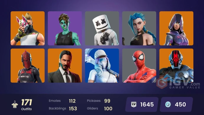 FA - [PSN/XBOX/PC] - 172 skins | Glow | Prodigy | Rogue Agent | Arcane Jinx | Fade | The Ice King | Ragnarok | The Foundation | Frostbite