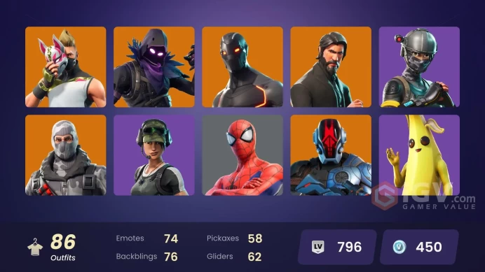 FA - [PSN/XBOX/SWITCH/PC] 87 skins | OG STW | The Reaper | Elite Agent | Prodigy | Carbon Commando | Havoc | Trailblazer | Rogue Agent