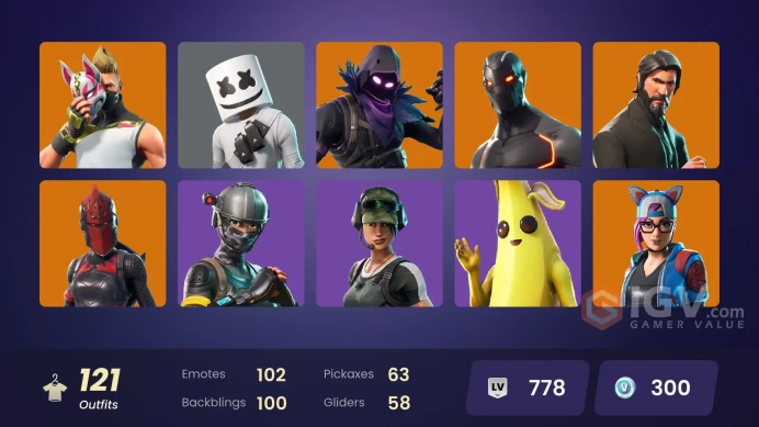 FA - [PSN/XBOX/SWITCH/PC] 121 skins | The Reaper | Elite Agent | Omega (stage 5) | Rogue Agent | Trailblazer | Love Ranger | Take The L | Mako