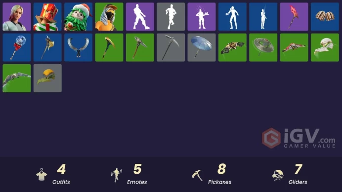 [PC/PSN/XBOX] 4 skins | Jackie | Holiday Boxy | Winterfest Bushranger | Runway Racer | Ruby Relic | Piñata Brian | Society Shield