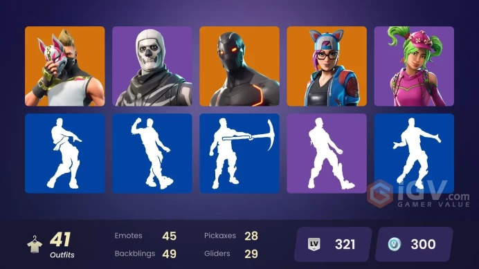 41 SKINS | THE ICE KING | THE VISITOR | VALOR | OMEGA | CALAMITY | RAGNAROK | ENFORCER | DRIFT | ARK | CARBIDE | DIRE | LYNX