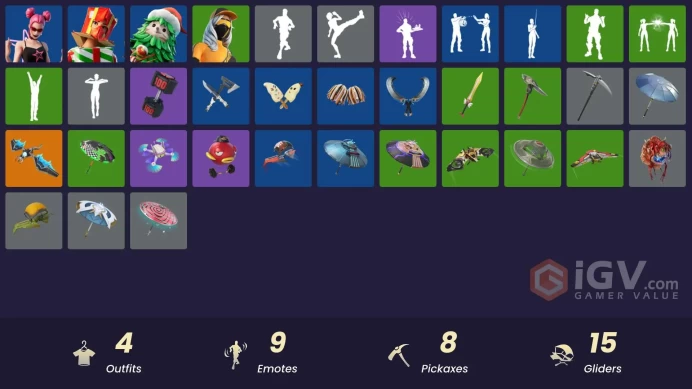 [PC/PSN/XBOX] 4 skins | Surf Witch | Holiday Boxy | Winterfest Bushranger | Runway Racer | Spectra Protector | Apocalypse Shroud