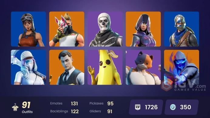 FA - [PSN/XBOX/SWITCH/PC] 92 skins | OG STW | Renegade Raider | Glow | Blue Squire | Royale Knight | Gold Midas | Gold Brutus | Gold Meowscles