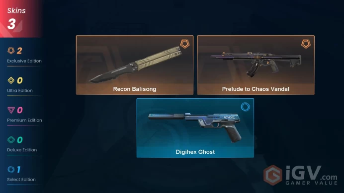 EU | 3 Skins | Full Acces | Chaos Vandal | Recon Balisong 