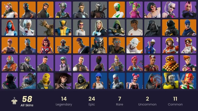 PC/PSN/Xbox/Nintendo 58 skins | OG STW | The Reaper | Elite Agent | Blue Team Leader | Rogue Agent | Valor | Malik | Fade | Carbide | Predator 