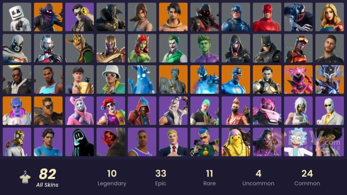 [ALL PLAFORMS]-43 paid-Lara Croft-Midas Rex-Captain America-Marshmello-Thanos-LeBron James-FULL ACCESS-