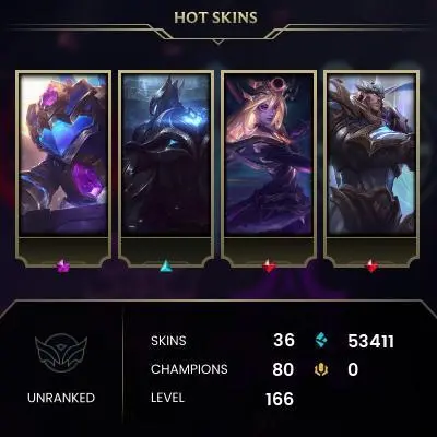 [EUW SERVER] Unranked Smurf Account ◈ UNRANKED ◈ lvl 30 + ◈ 10 Unranked Games ALREADY PLAYED ◈ NO EMAIL ACCESS ◈ EUROPE WEST ◈ 24/7
