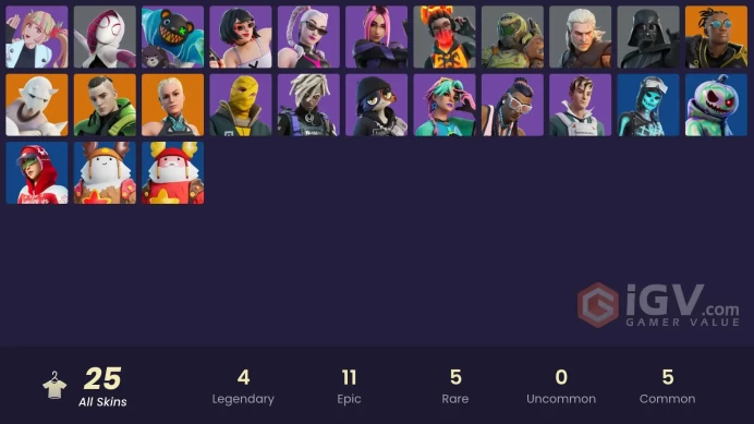 [PC/PSN/XBOX] 25 skins | Malik | Twyn | Snap | Paradigm (Reality-659) | Darth Vader | Spider-Gwen | Tectonic Komplex | Doom Slayer