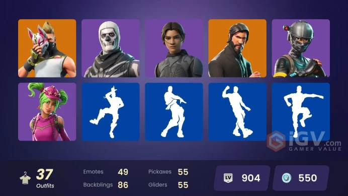 37 skins | The Reaper | Elite Agent | Take The L | Tidy | Rogue Agent | Valor | Ragnarok | Carbide | Dark Voyager | Calamity | Drift | Wild Card